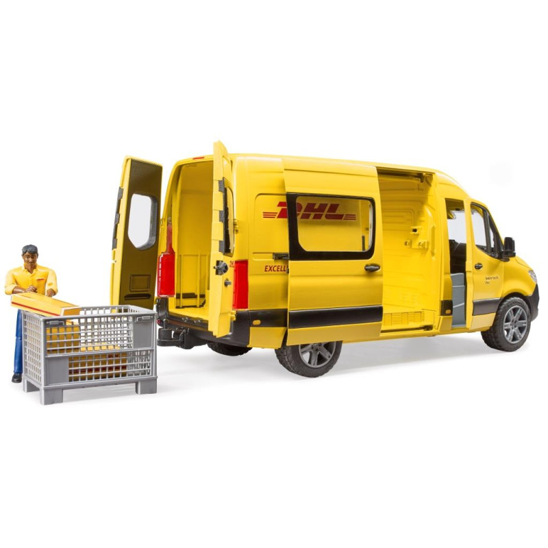 MB Sprinter DHL met speelfiguur MB Sprinter DHL met speelfiguur