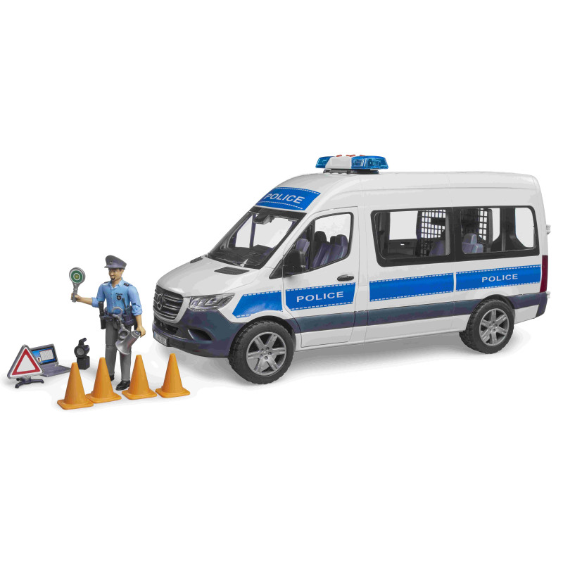 MB Sprinter politiehulpvoertuig met politieagent