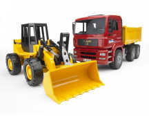 MAN TGA kiepauto met shovel