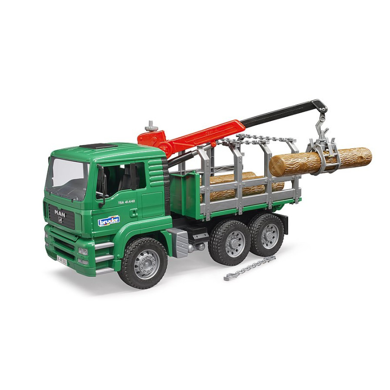 MAN-houttransporttruck met kraan MAN-houttransporttruck met kraan