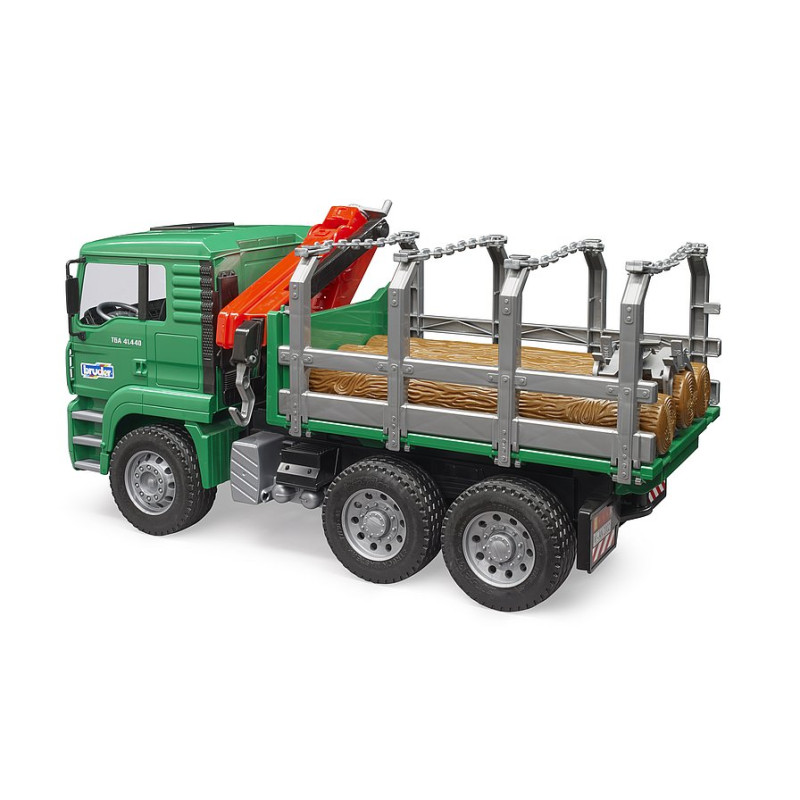 MAN-houttransporttruck met kraan MAN-houttransporttruck met kraan