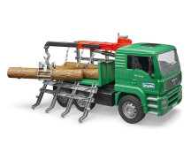 MAN-houttransporttruck met kraan MAN-houttransporttruck met kraan
