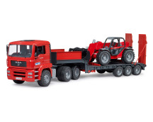 MAN TGA dieplader met Manitou MLT633