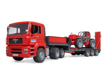 MAN TGA dieplader met Manitou MLT633 MAN TGA dieplader met Manitou MLT633