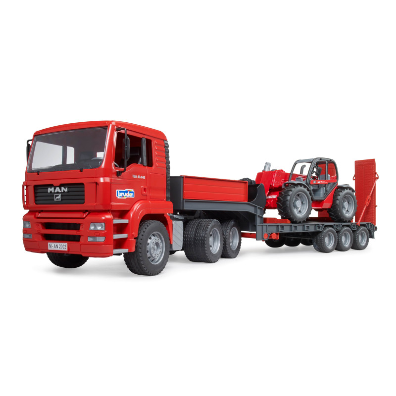 MAN TGA dieplader met Manitou MLT633 MAN TGA dieplader met Manitou MLT633