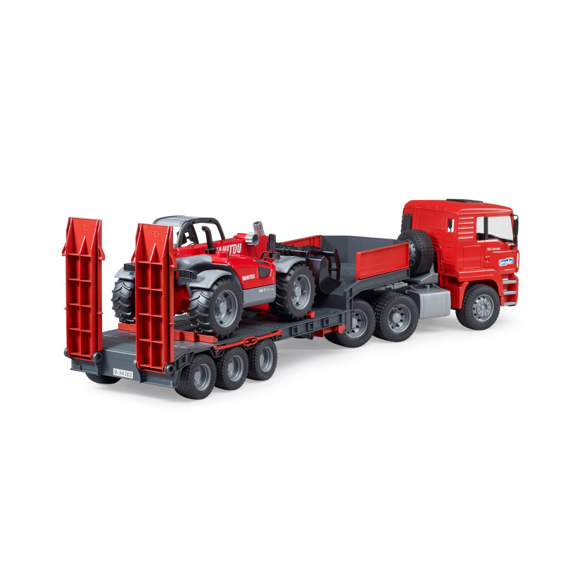 MAN TGA dieplader met Manitou MLT633 MAN TGA dieplader met Manitou MLT633