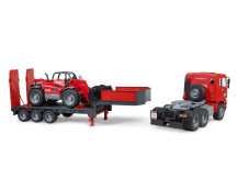 MAN TGA dieplader met Manitou MLT633 MAN TGA dieplader met Manitou MLT633