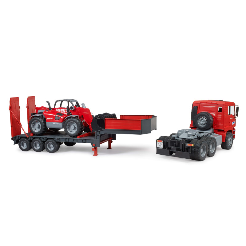 MAN TGA dieplader met Manitou MLT633 MAN TGA dieplader met Manitou MLT633