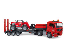MAN TGA dieplader met Manitou MLT633 MAN TGA dieplader met Manitou MLT633