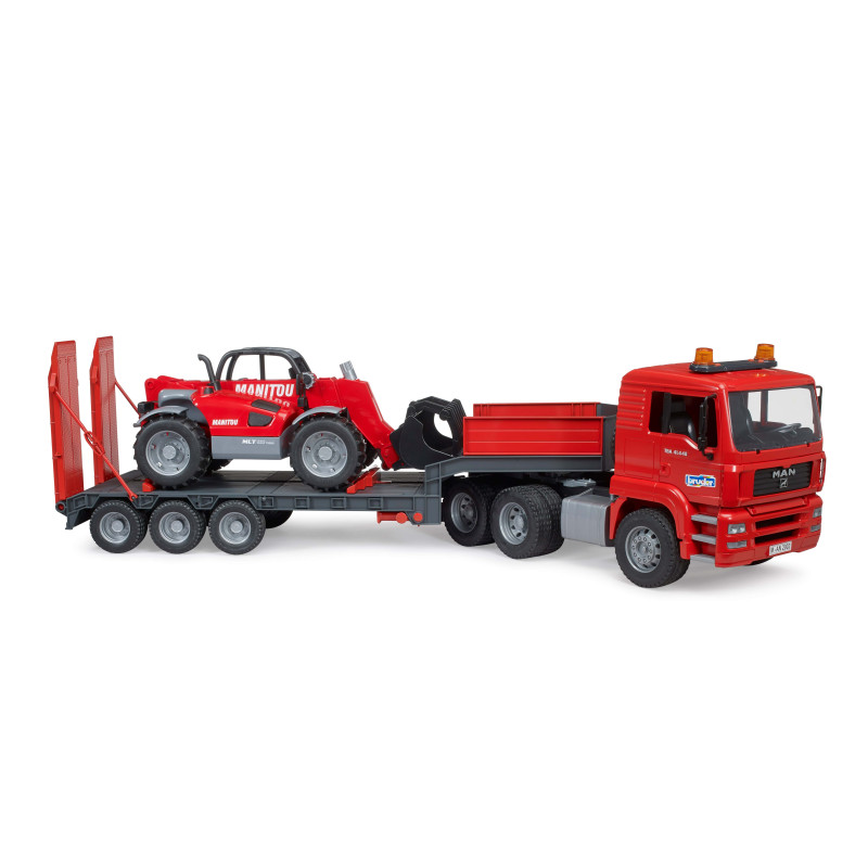 MAN TGA dieplader met Manitou MLT633 MAN TGA dieplader met Manitou MLT633