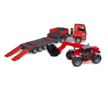 MAN TGA dieplader met Manitou MLT633 MAN TGA dieplader met Manitou MLT633