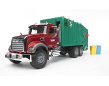 Mack-Granite vuilnisauto rood/groen