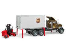Mack Granite UPS logistiektruck + vork. Mack Granite UPS logistiektruck + vork.