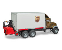 Mack Granite UPS logistiektruck + vork. Mack Granite UPS logistiektruck + vork.