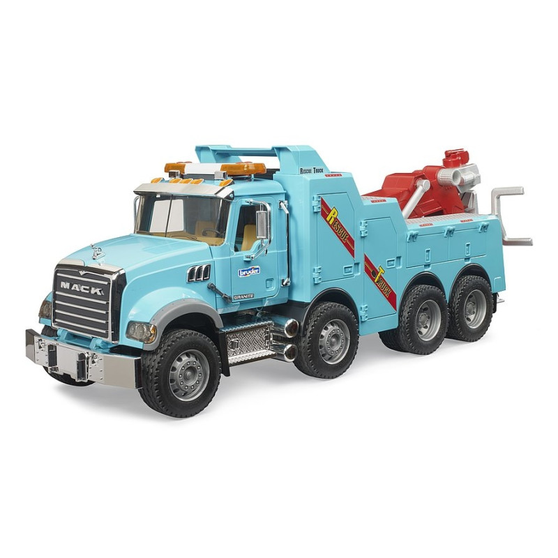 MACK Granite Bergings- en Sleepwagen met licht en geluid
MACK Granite Bergings- en Sleepwagen met licht en geluid