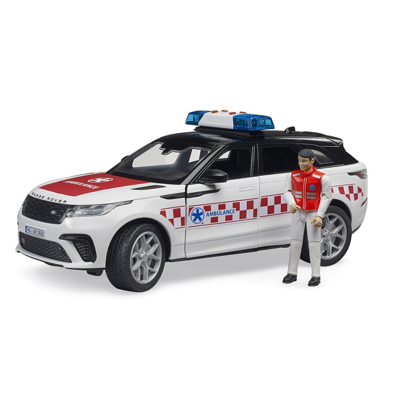 Range Rover ambulancewagen met figuur