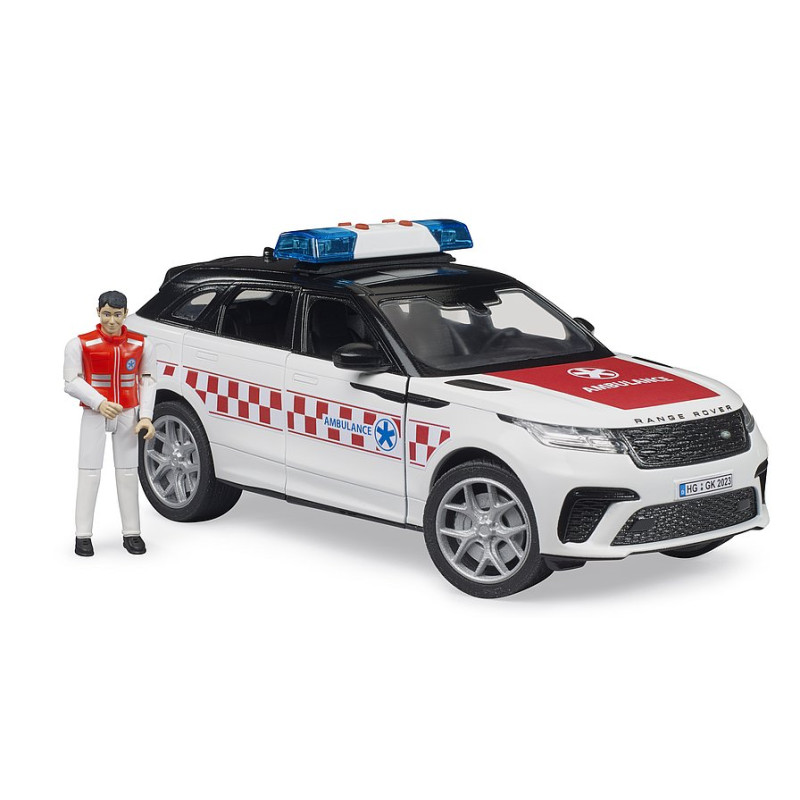 Range Rover ambulancewagen met figuur