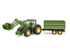 John Deere 7R 350 met voorlader + kipwagen