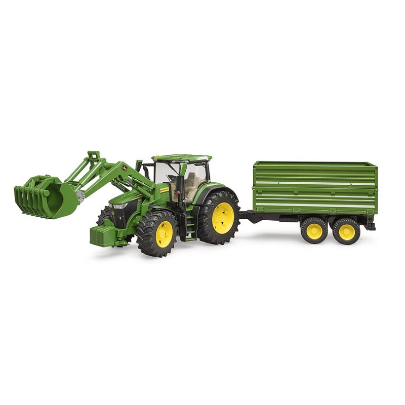 John Deere 7R 350 met voorlader + kipwagen John Deere 7R 350 met voorlader + kipwagen