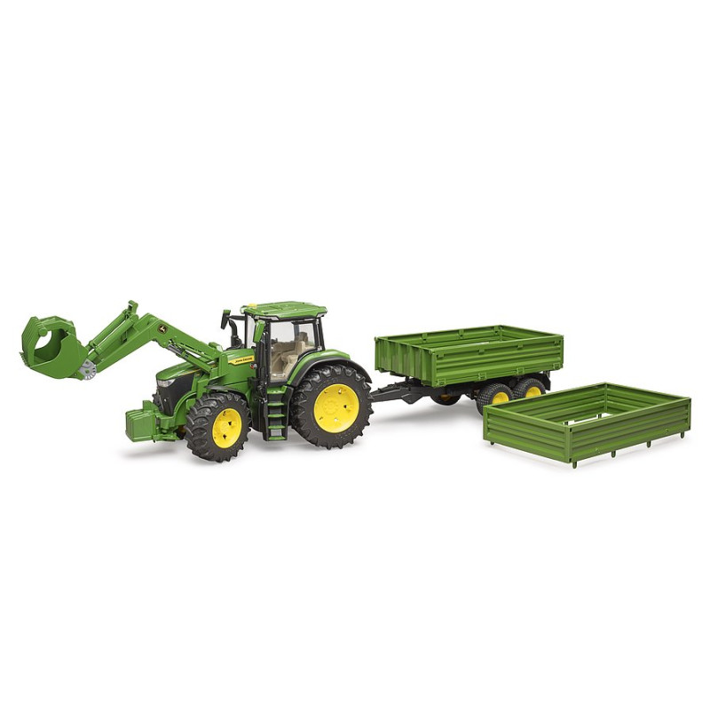 John Deere 7R 350 met voorlader + kipwagen John Deere 7R 350 met voorlader + kipwagen