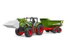 ROADMAX trekker met voorlader en dumptrailer