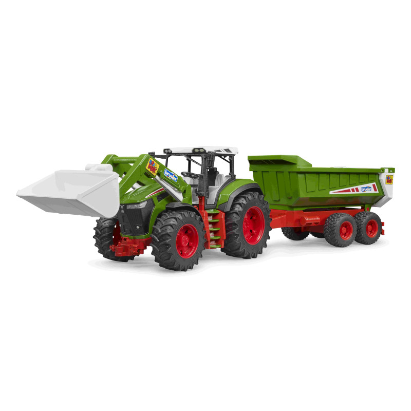 ROADMAX trekker met voorlader en dumptrailer ROADMAX trekker met voorlader en dumptrailer