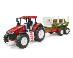 ROADMAX trekker met bakwagen en 3 boomstammen