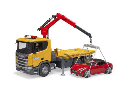 Scania Super 560R sleepwagen met roadster en licht en geluid Scania Super 560R sleepwagen met roadster en licht en geluid