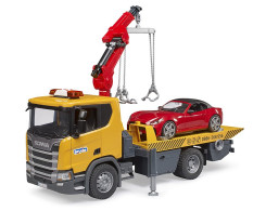 Scania Super 560R sleepwagen met roadster en licht en geluid Scania Super 560R sleepwagen met roadster en licht en geluid