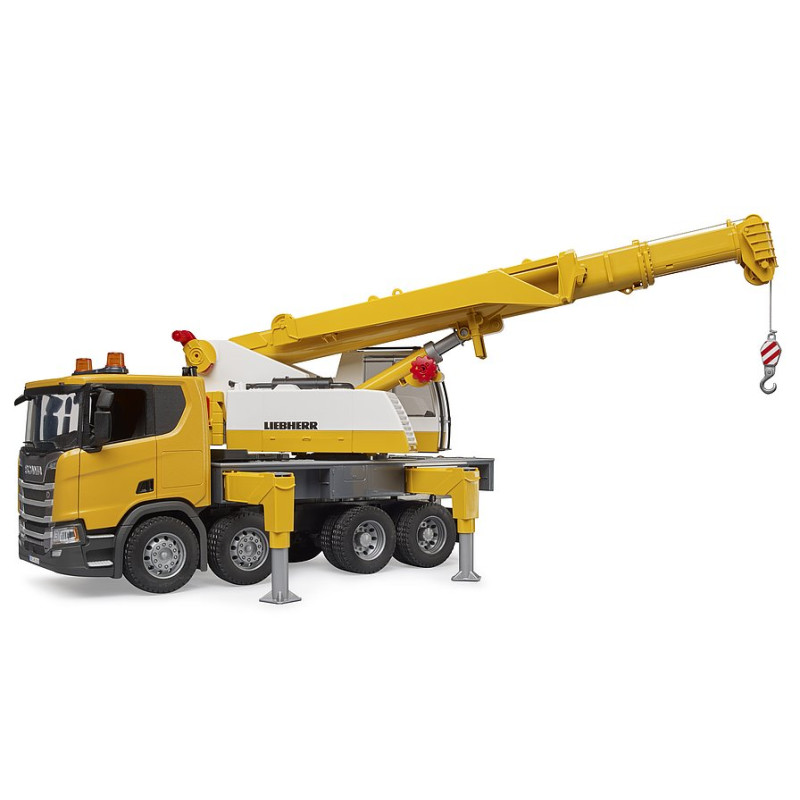 Scania Super 560R Liebherr kraanwagen met licht en geluid Scania Super 560R Liebherr kraanwagen met licht en geluid