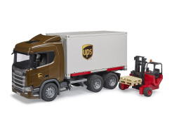 Scania Super 560R UPS vrachtwagen met stapelaar