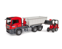 MAN TGS met rolcontainer en Schaffer compacte lader 2630 MAN TGS met rolcontainer en Schaffer compacte lader 2630