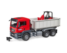 MAN TGS met rolcontainer en Schaffer compacte lader 2630 MAN TGS met rolcontainer en Schaffer compacte lader 2630