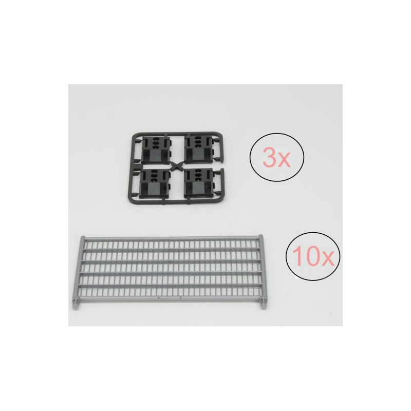 ONDERDEEL: 10x bouwhek + 12x steunblok ONDERDEEL: 10x bouwhek + 12x steunblok