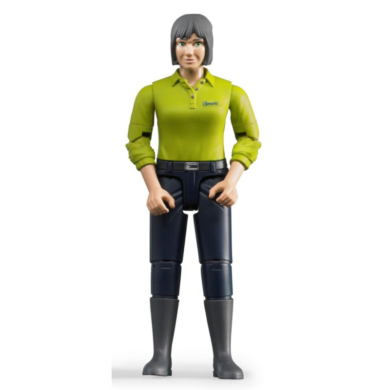 Bworld vrouw:blank, grijs, d.blauw jeans