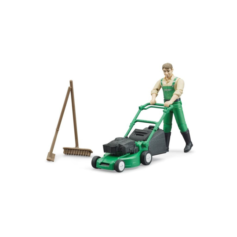 BWorld tuinman met grasmaaier BWorld tuinman met grasmaaier