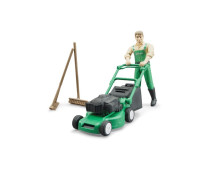 BWorld tuinman met grasmaaier BWorld tuinman met grasmaaier