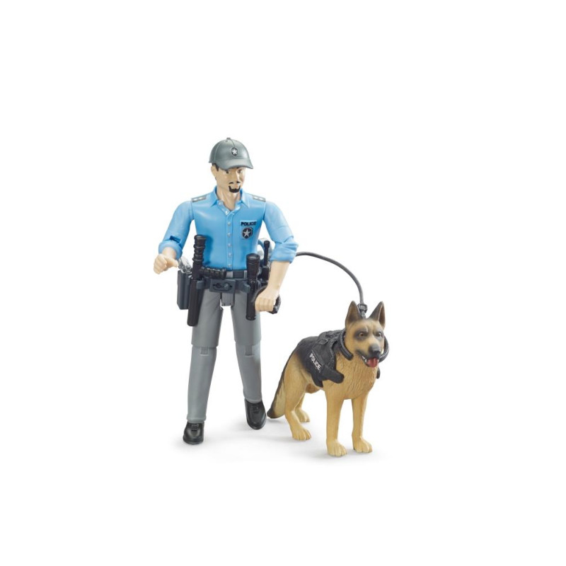 BWorld politie speelfiguur met hond BWorld politie speelfiguur met hond