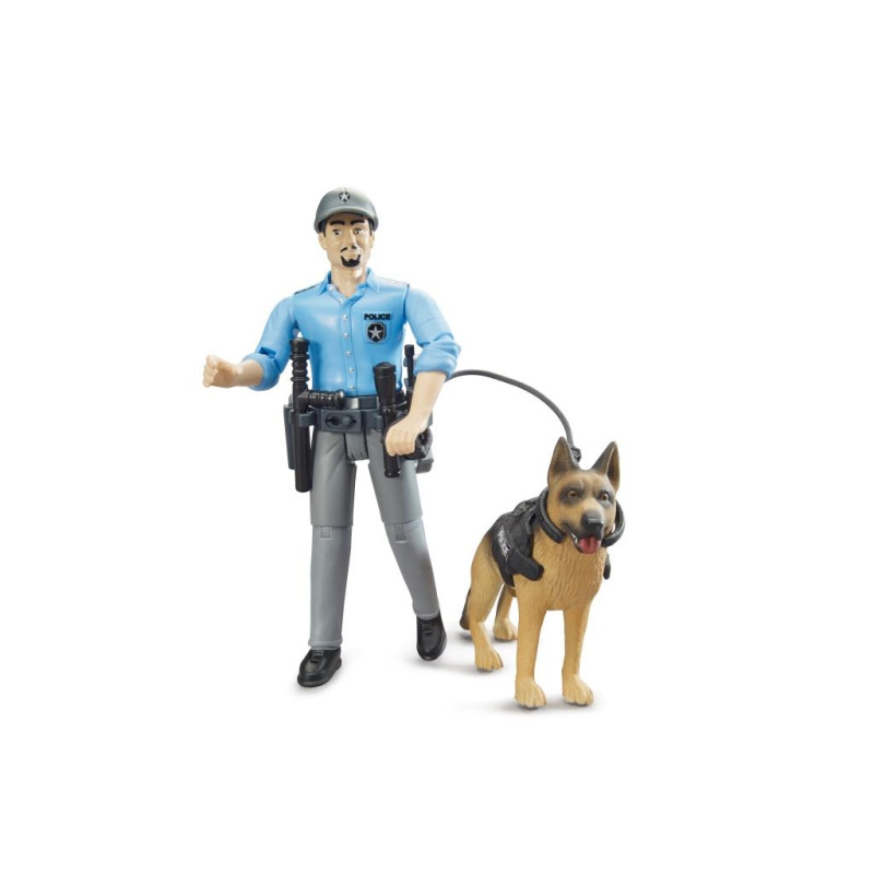 BWorld politie speelfiguur met hond BWorld politie speelfiguur met hond