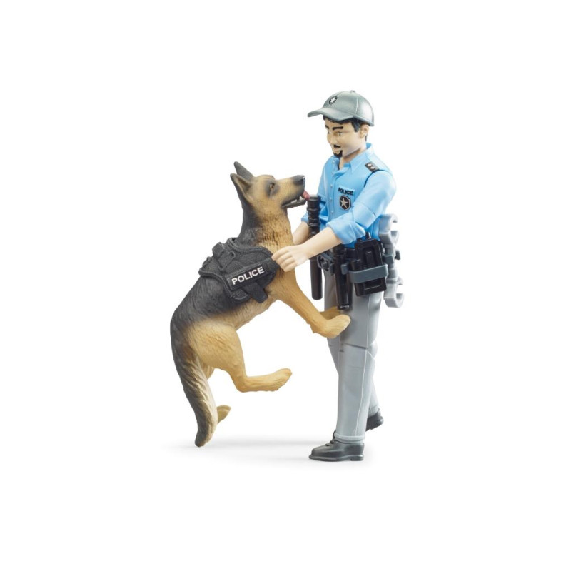 BWorld politie speelfiguur met hond BWorld politie speelfiguur met hond