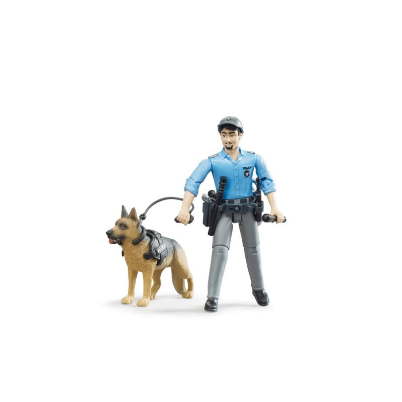 BWorld politie speelfiguur met hond BWorld politie speelfiguur met hond