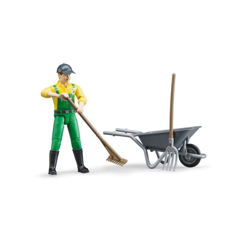 Figurenset boer + accessoires (4-delig) Figurenset boer + accessoires (4-delig)