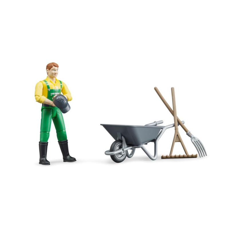 Figurenset boer + accessoires (4-delig) Figurenset boer + accessoires (4-delig)