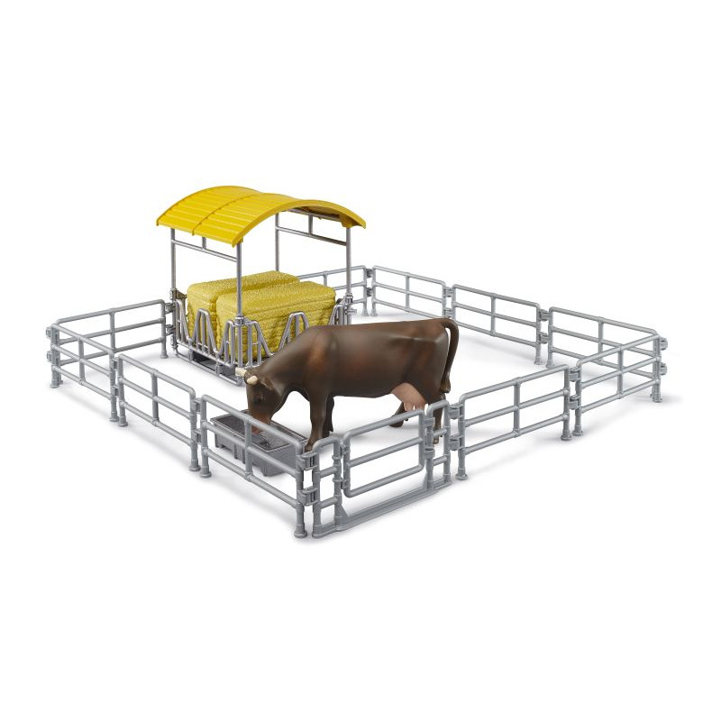 Accessoire: hooiruif met hekken en voederbak Accessoire: hooiruif met hekken en voederbak