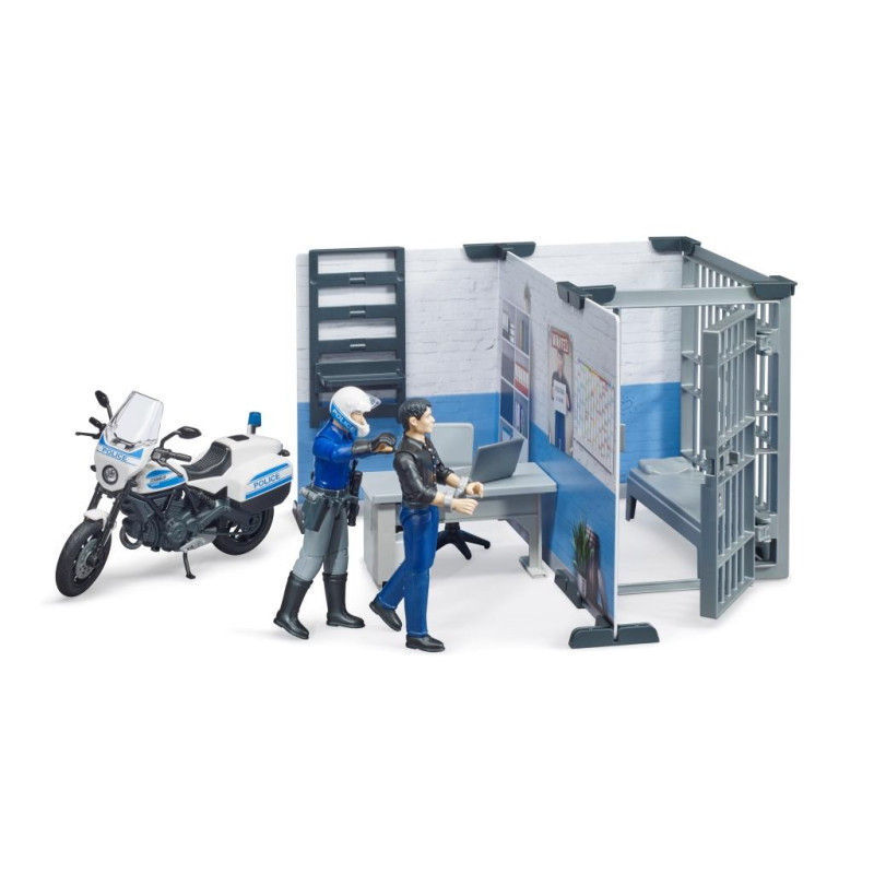 BWorld politiebureau met politiemotor BWorld politiebureau met politiemotor