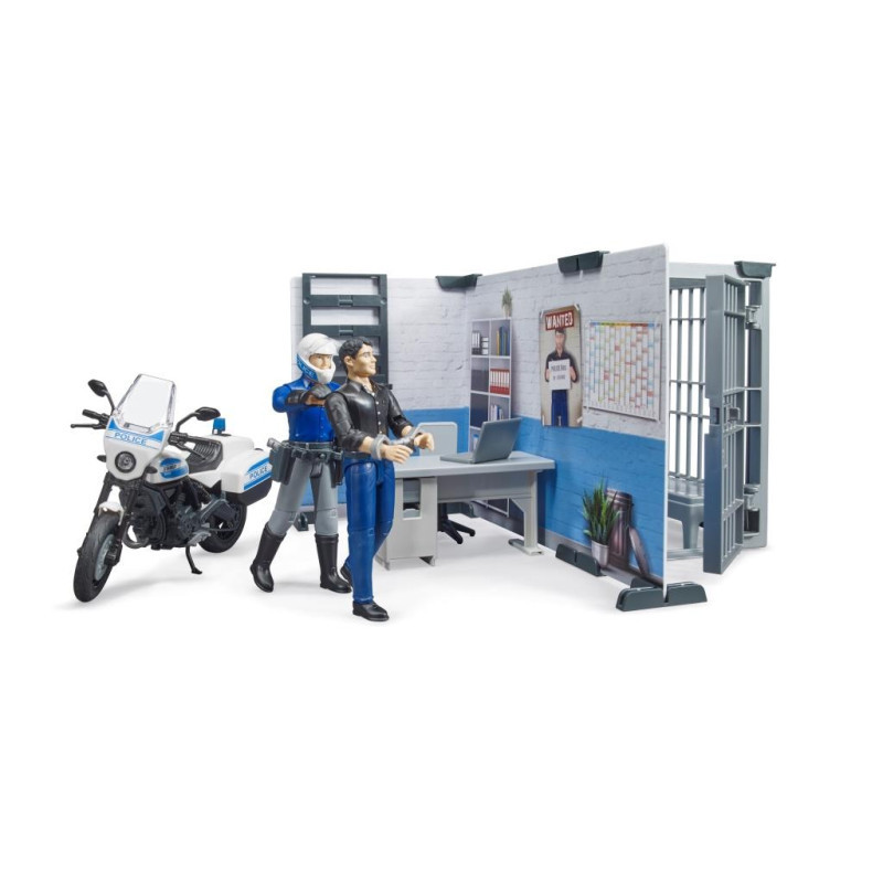 BWorld politiebureau met politiemotor BWorld politiebureau met politiemotor