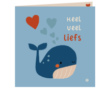 Kaart met envelop - Walvis