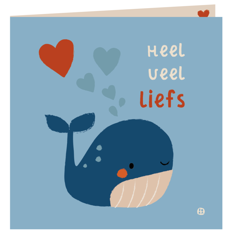 Kaart met envelop - Walvis Kaart met envelop - Walvis