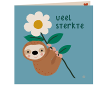 Kaart met envelop - Sterkte luiaard