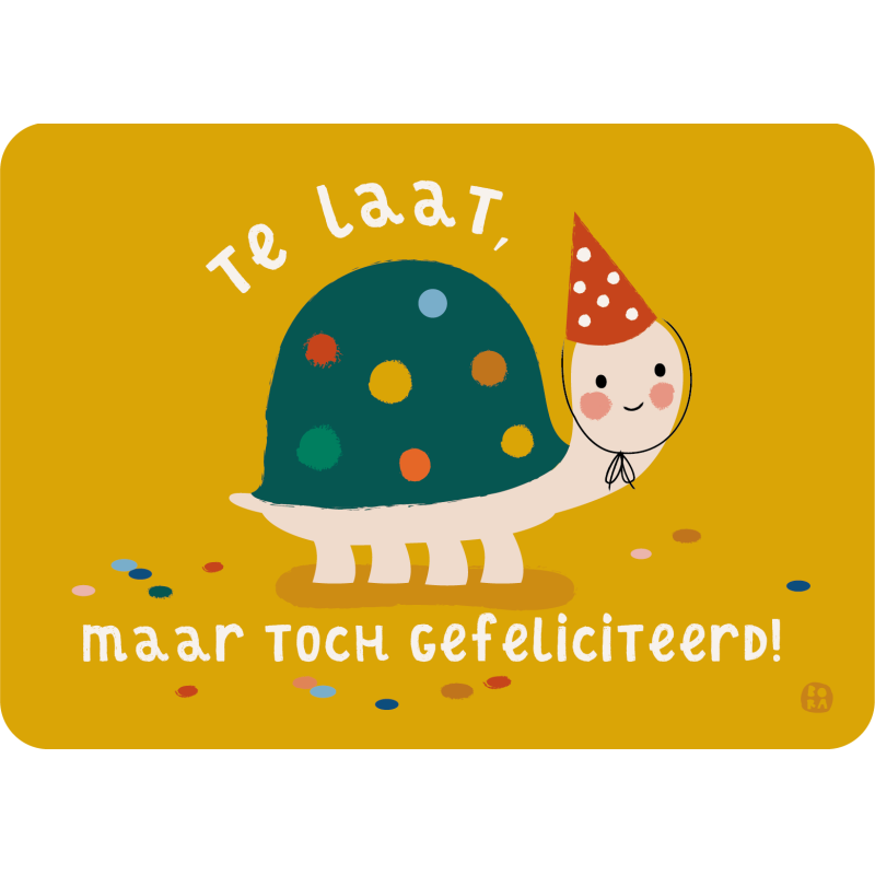 Postkaart Zee - Te laat Postkaart Zee - Te laat